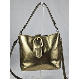 Patricia Nash Leather Irving Bucket Crossbody Bag